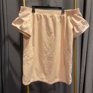 All Saints Off shoulder shift dress